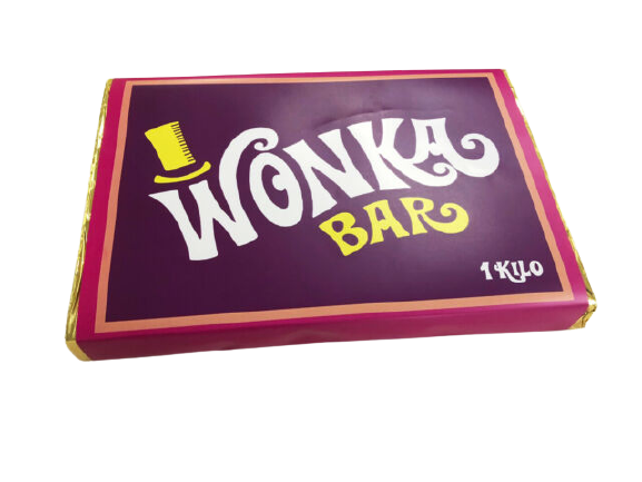 1kg Wonka chocolate bar