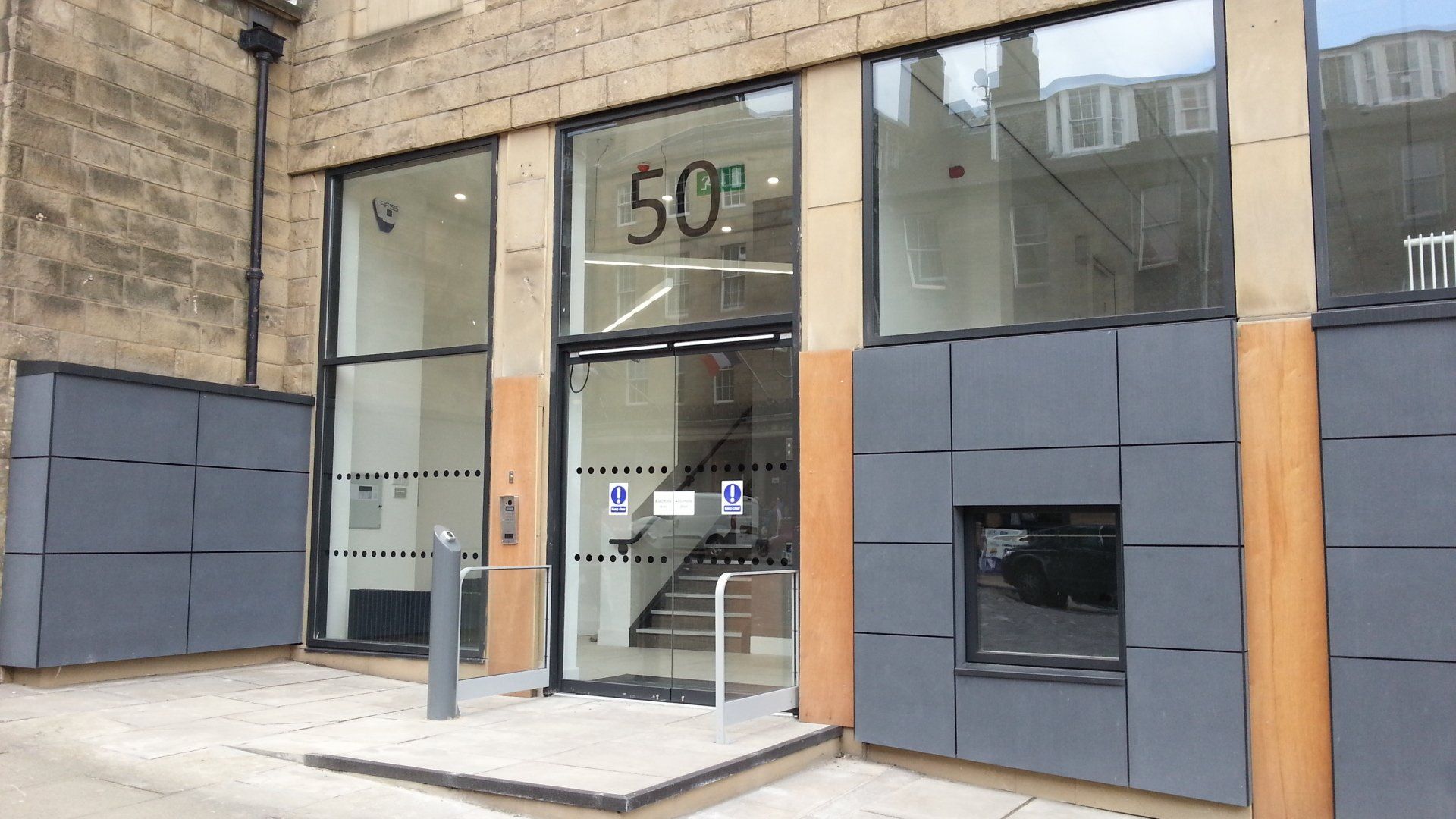 Police headquarters entrance