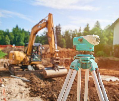 Residential — Construction Area With A Theodolite In Myrtle Beach, SC Residential surveying equipment in Carolina Forest, SC