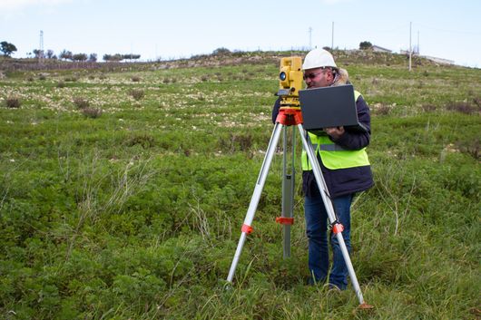Land — A Drone Scanning A Field In Myrtle Beach, SC