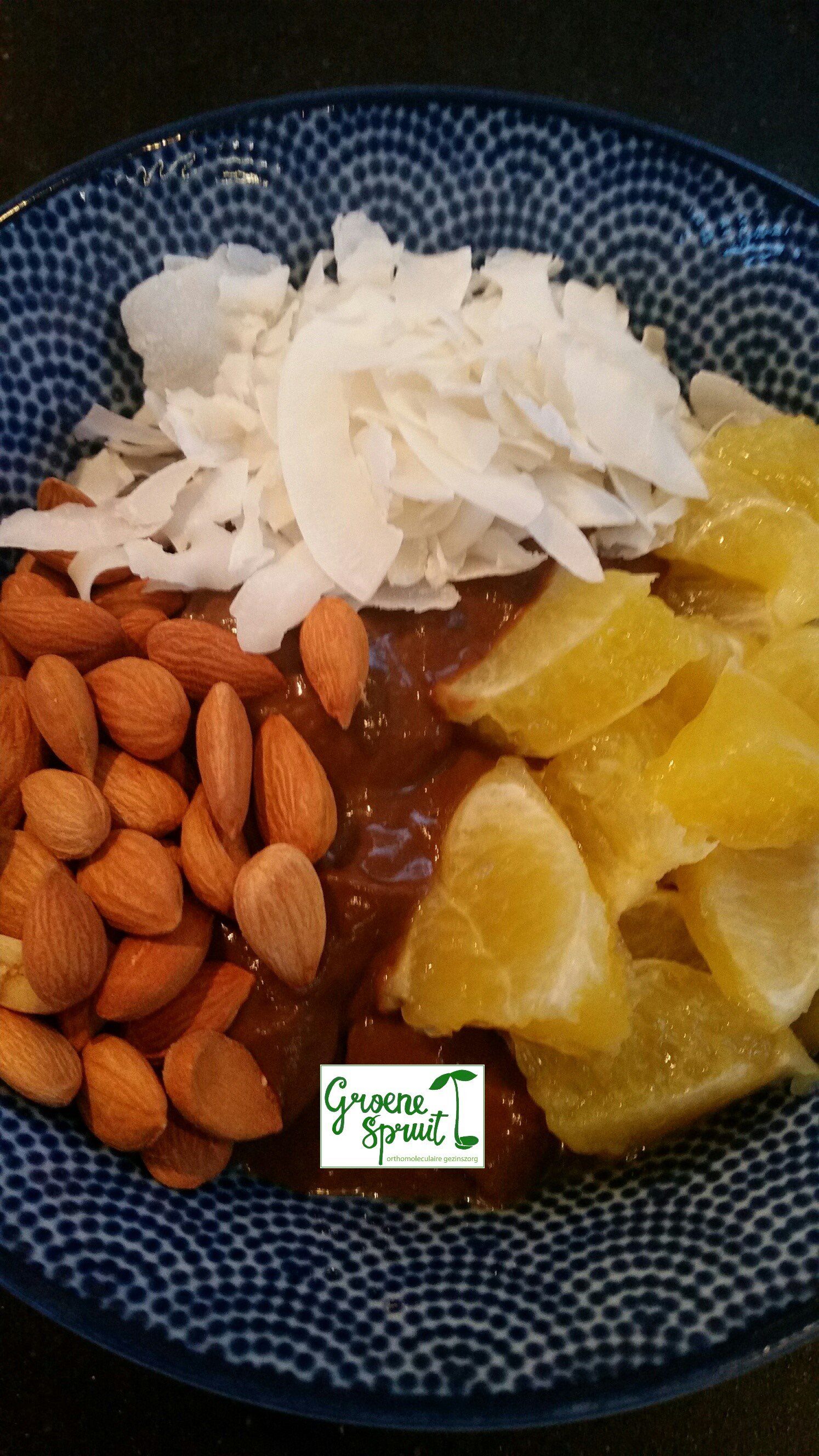 Chocolade mousse ontbijt paleo oerdieet