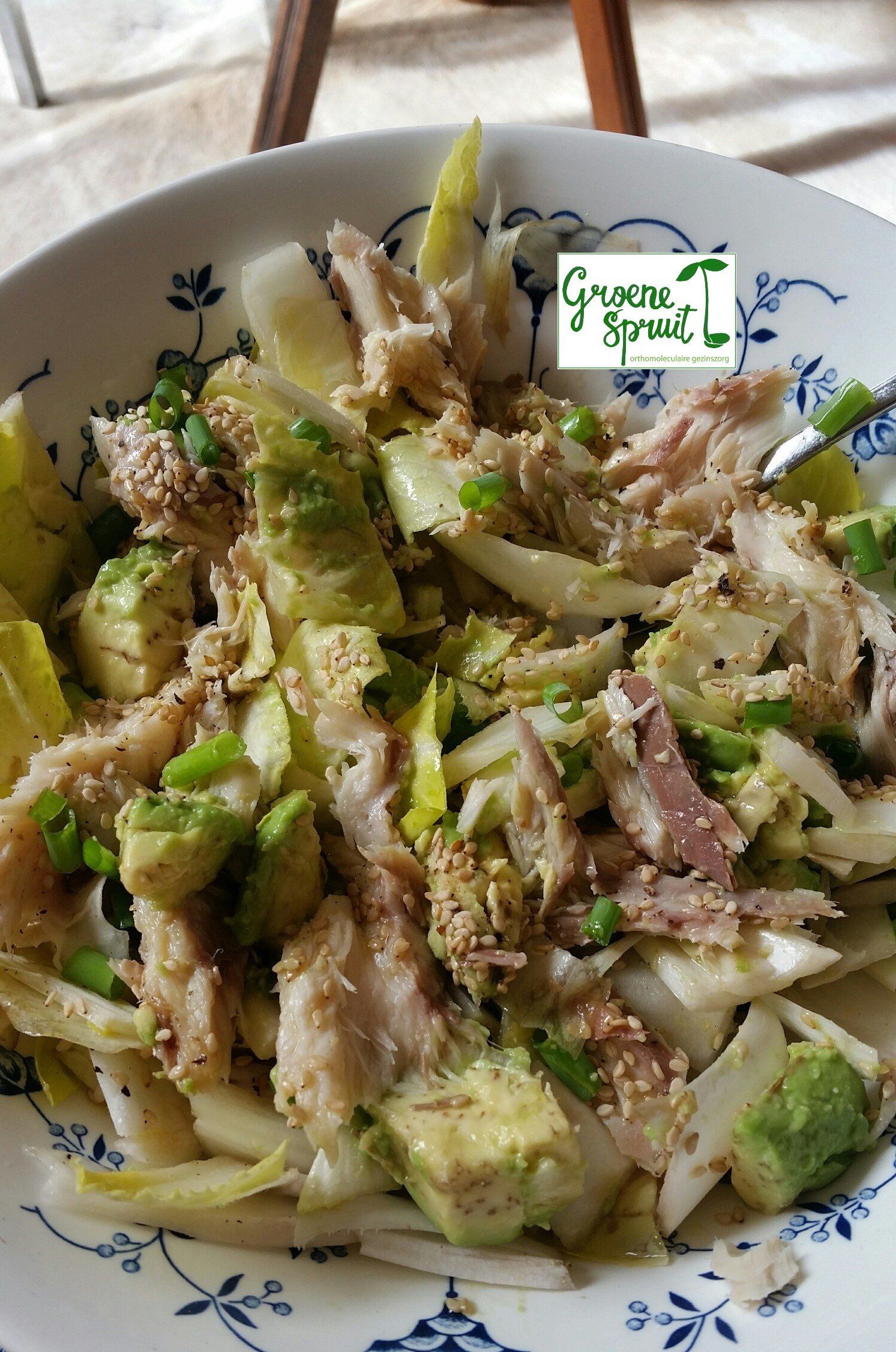 witlof makreel salade paleo oerdieet