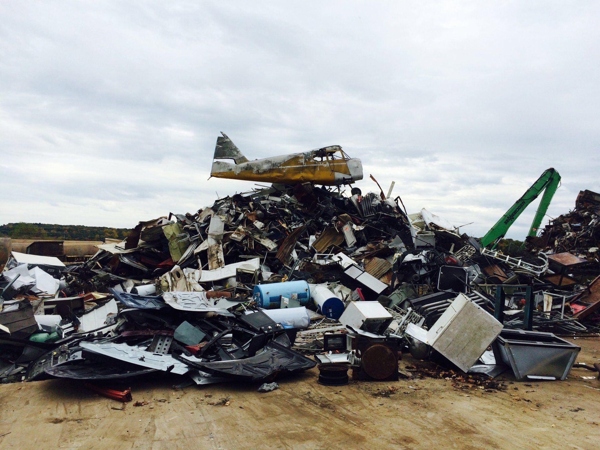 Recycle — Crane Picking up Car in Newton, NJ