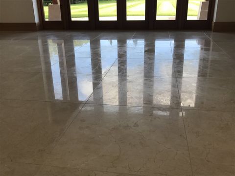 damaged marble floor