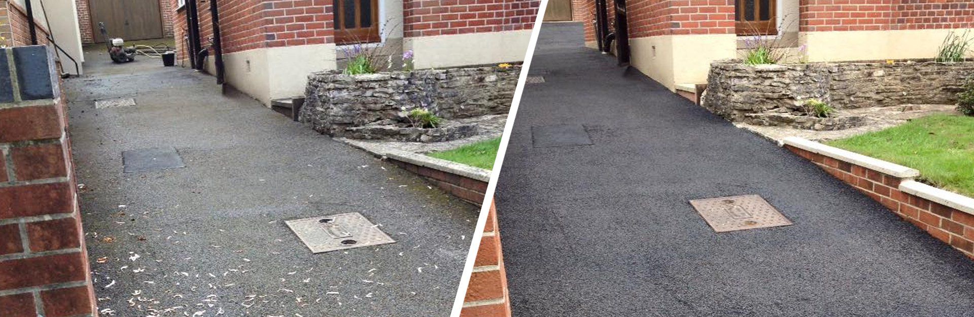 Tarmac black coatings Tarmac driveway restored by All Surface Care