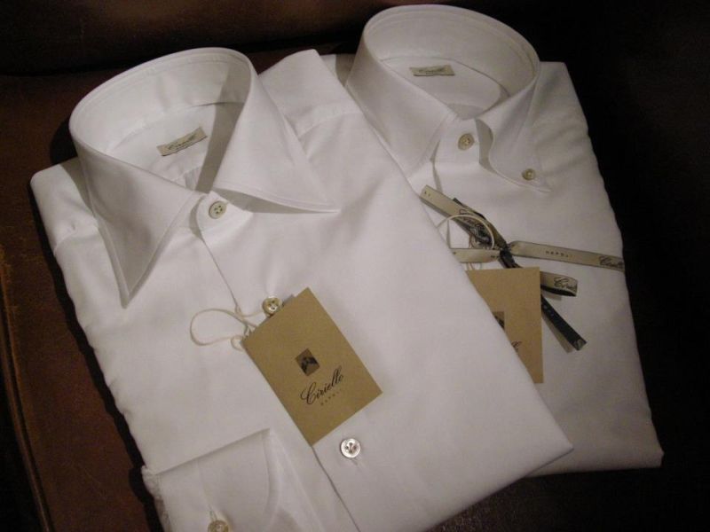 tailored white shirts