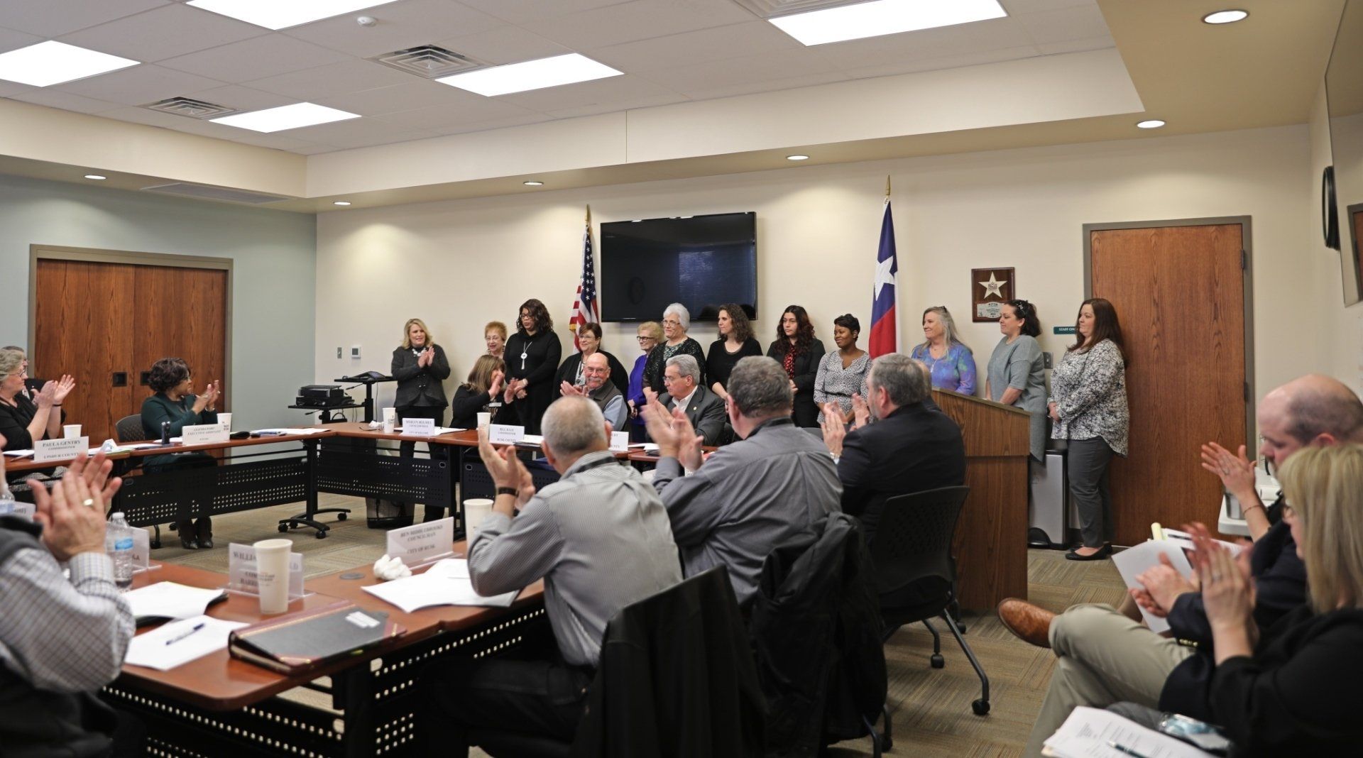 Operations team staff were recognized at Executive Committee meeting