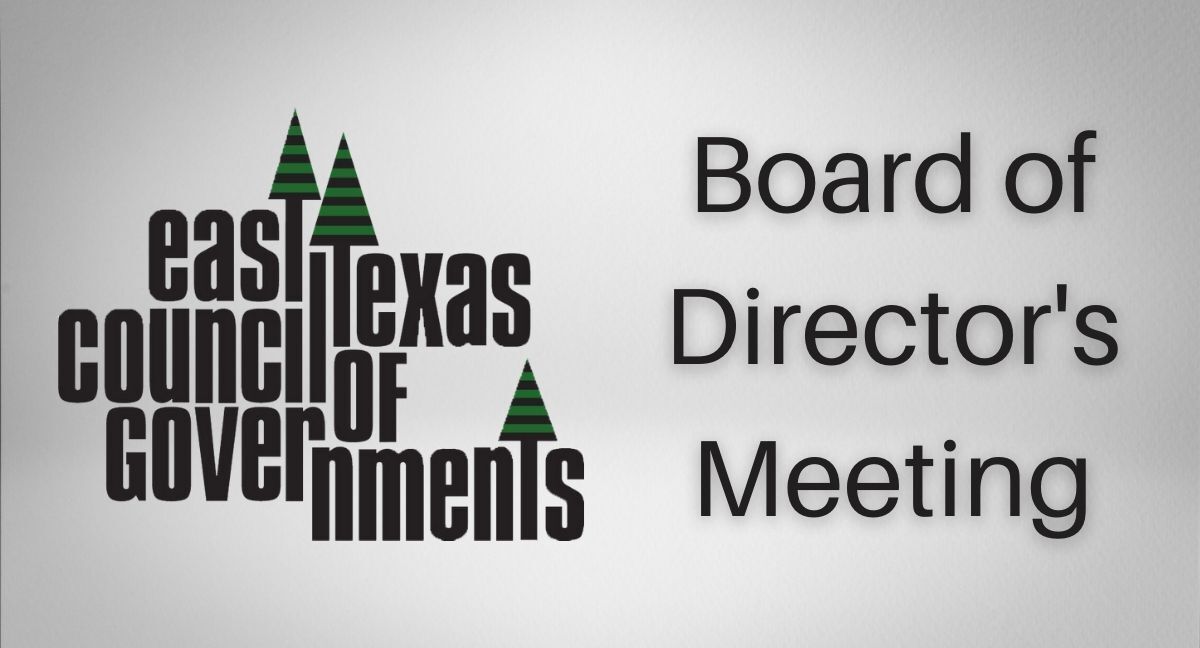 A logo for the east texas council of governments