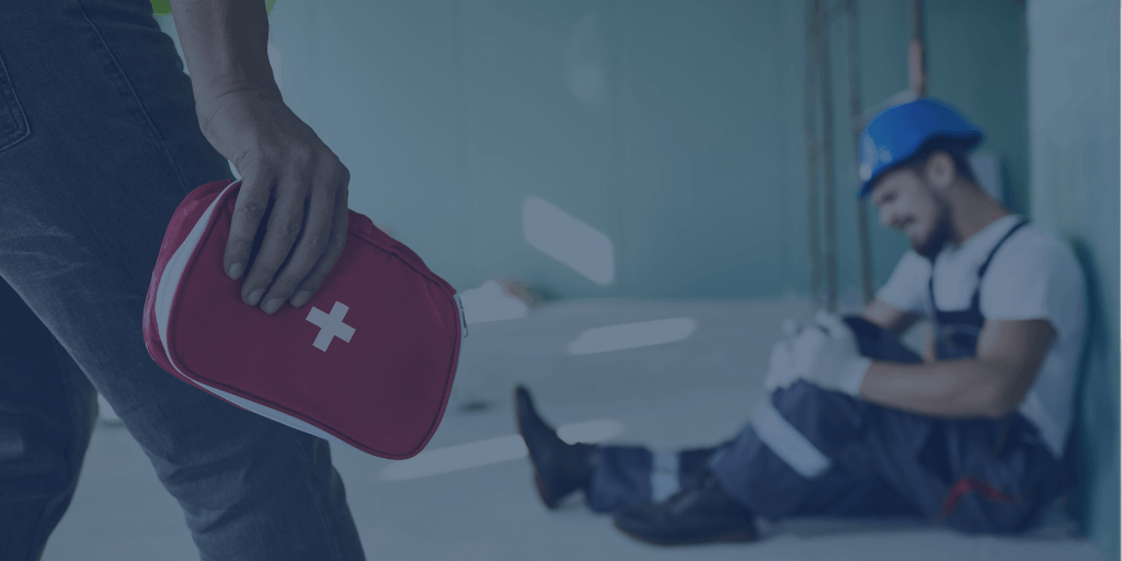 injured man at construction site