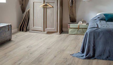 after installing vinyl for the floor