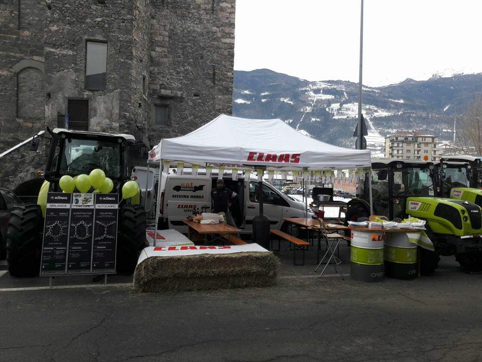 Claas presso fiere mercato in Val D'Aosta