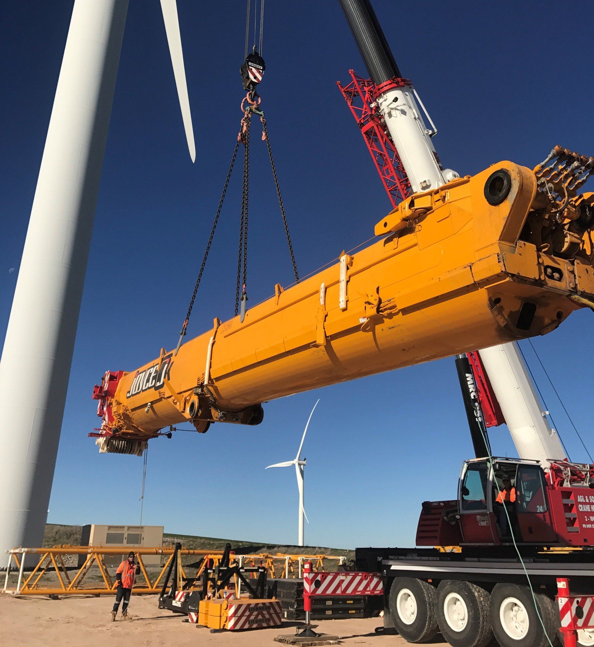 crane working on building