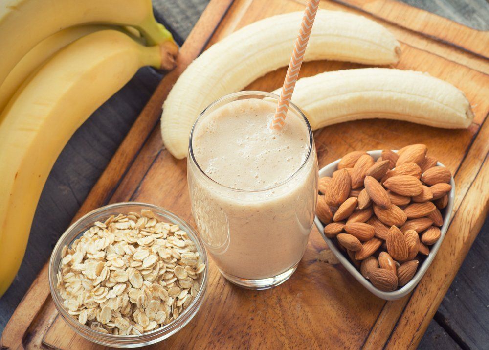 Glas Power-Milchshake