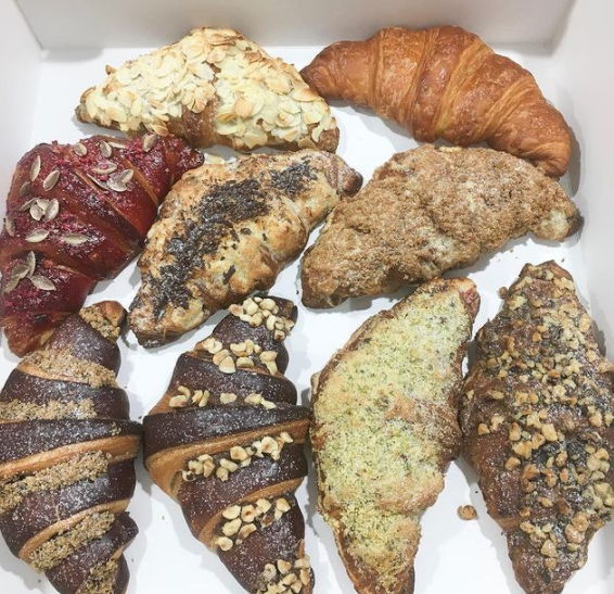 LA Croissants ( Rasp, Nutella, Cherry Ripe, Apple crumble, Pistacio