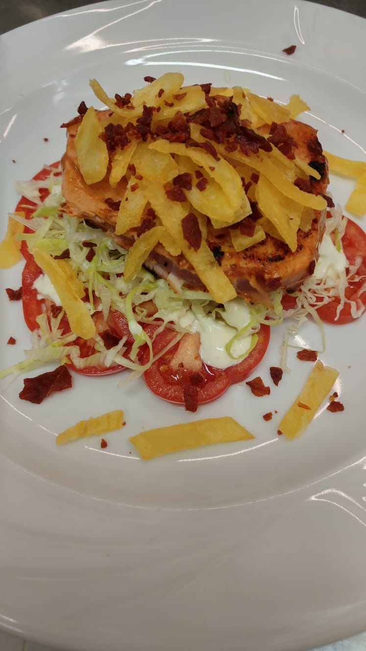 pietanza di cucina raffinata a base di pesce del Mar Ligure