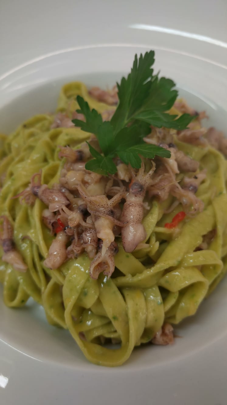 primo piatto a base di pesce fresco