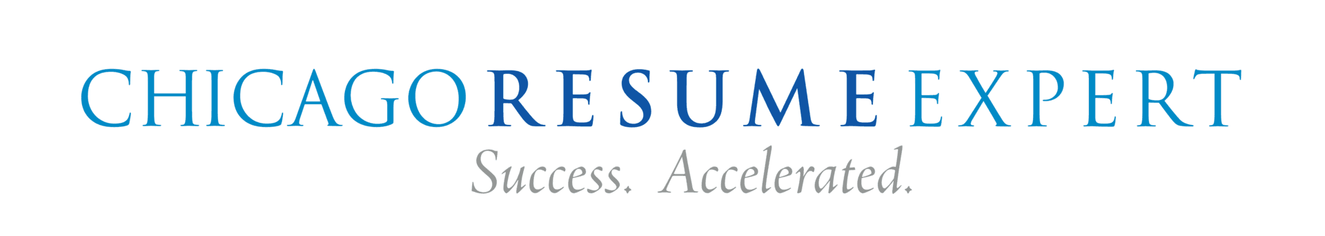 A logo for chicago resume expert success accelerated