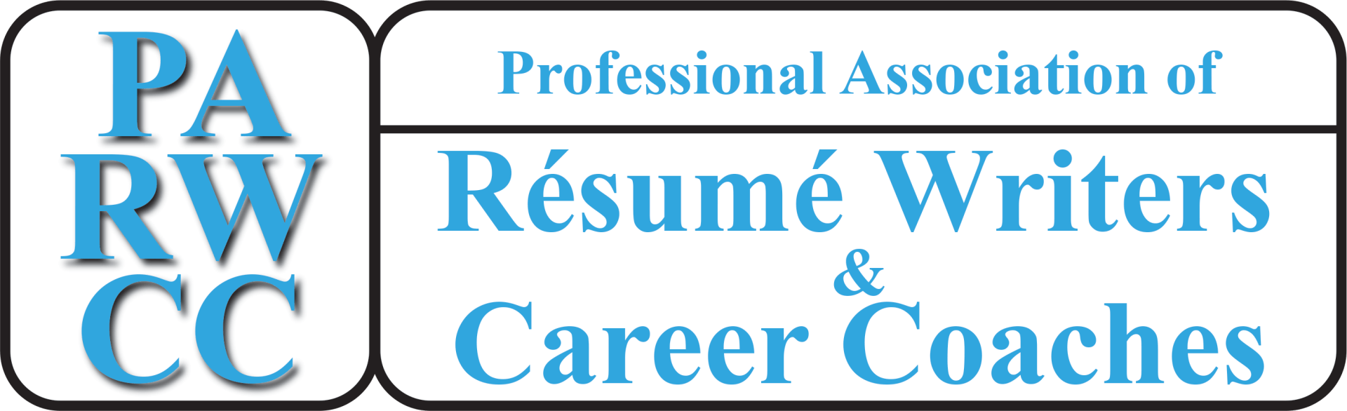 A logo for the professional association of resume writers and career coaches