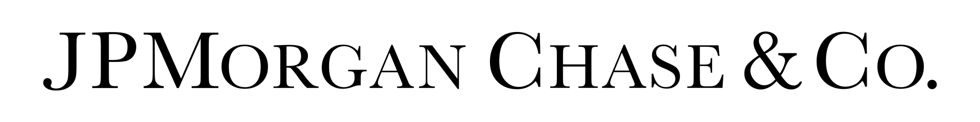 The logo for jpmorgan chase & co. is shown in black and white on a white background.