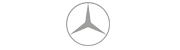 Um logotipo da mercedes benz em um círculo sobre um fundo branco.
