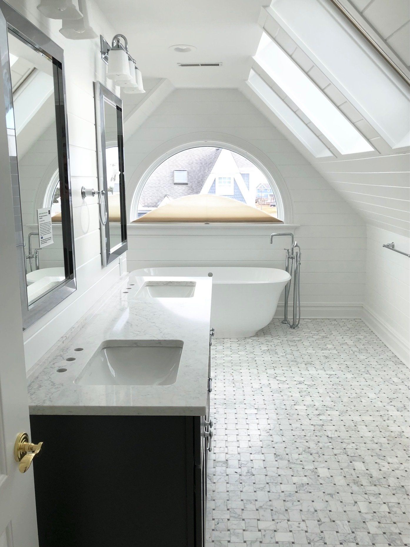 Bathroom with Two Lavatories — Brick, NJ — Spaulding Fabricators