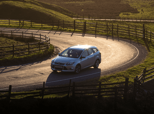 car on road