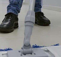 Staff Mopping The Floor - Office Clean Townsville