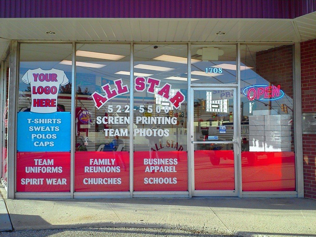 Window Lettering with Digital Print Accents