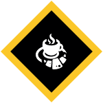 Icon of tea cup and coaster