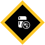 Icon of cold refridgerator