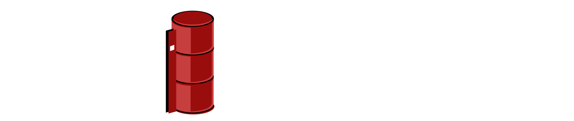A red cylinder is sitting on a white surface.
