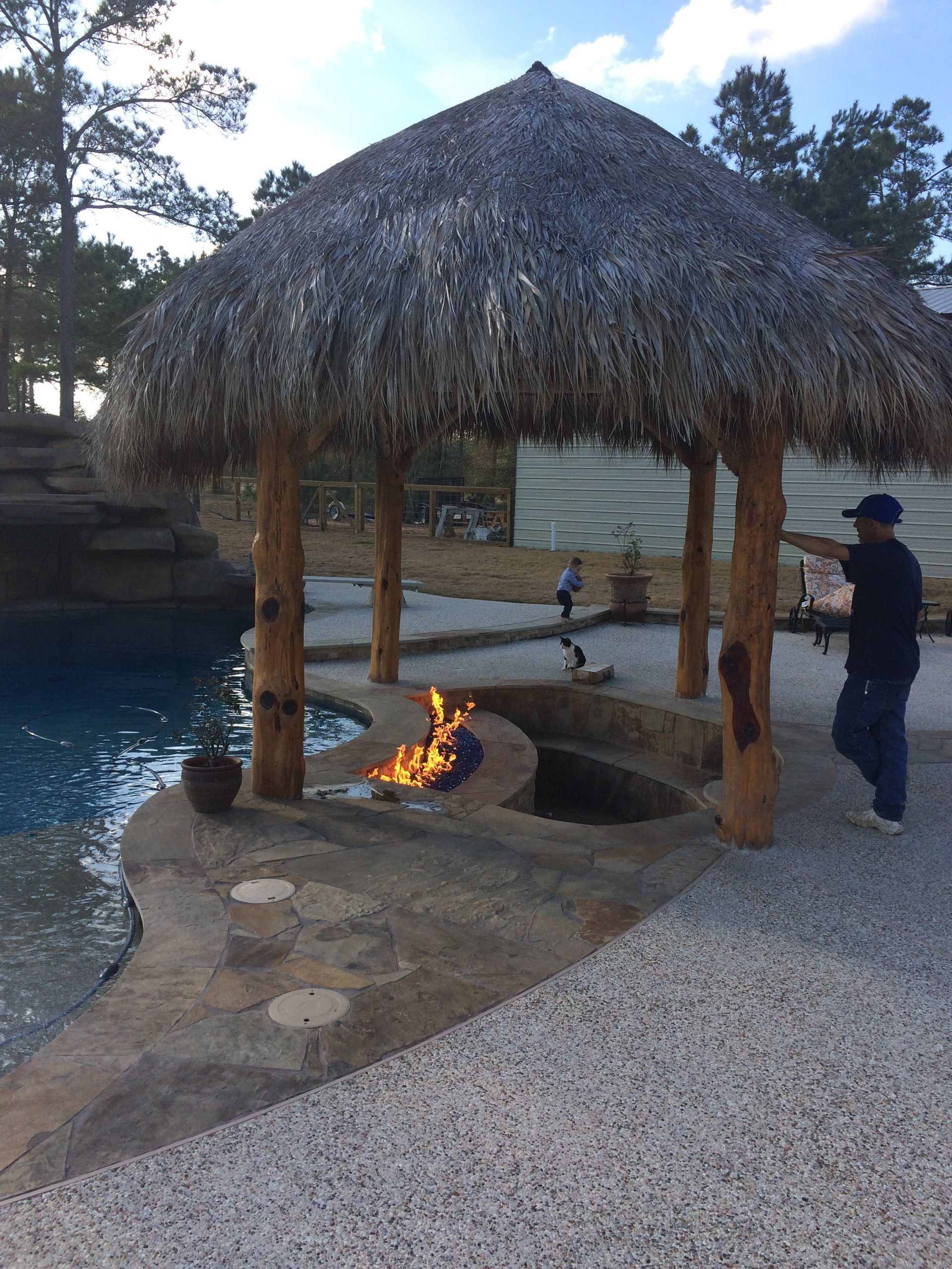 fire pit installation