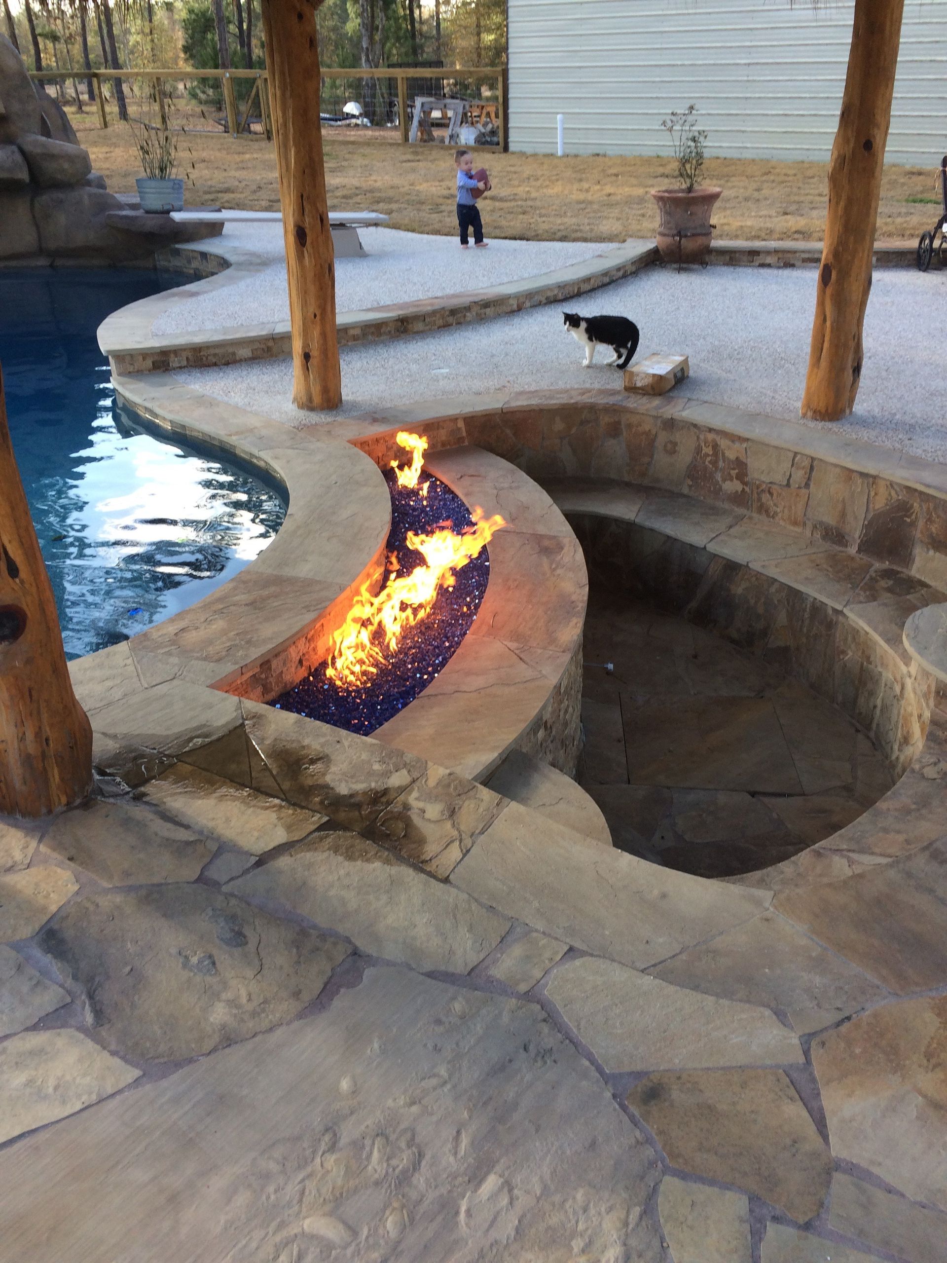 fire pit installation