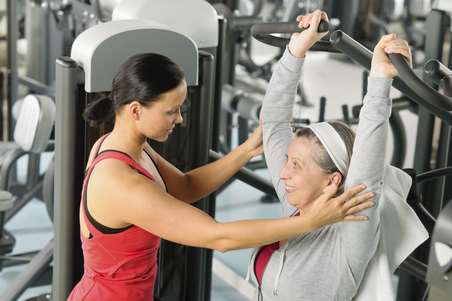 Woman is doing exercises for neck pain relief in Honolulu, HI