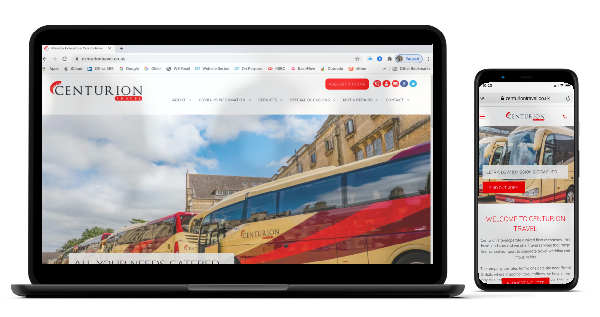 Centurion Travel Logo & Business Website Design & Build | Customer Testimonial
