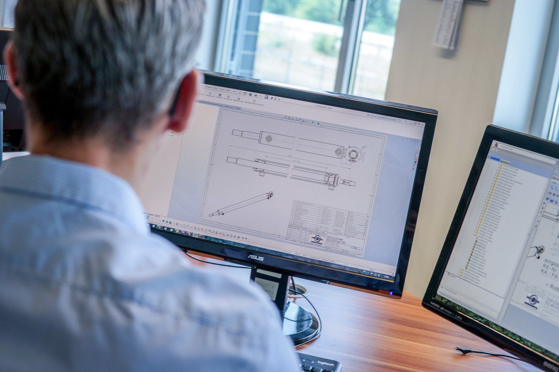 CAD-Planung Hydraulikzylinder