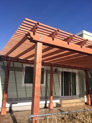 Redwood Pergola — Windsor, CA — Century Fencing Company