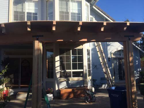House with Pergola Outside — Windsor, CA — Century Fencing Company