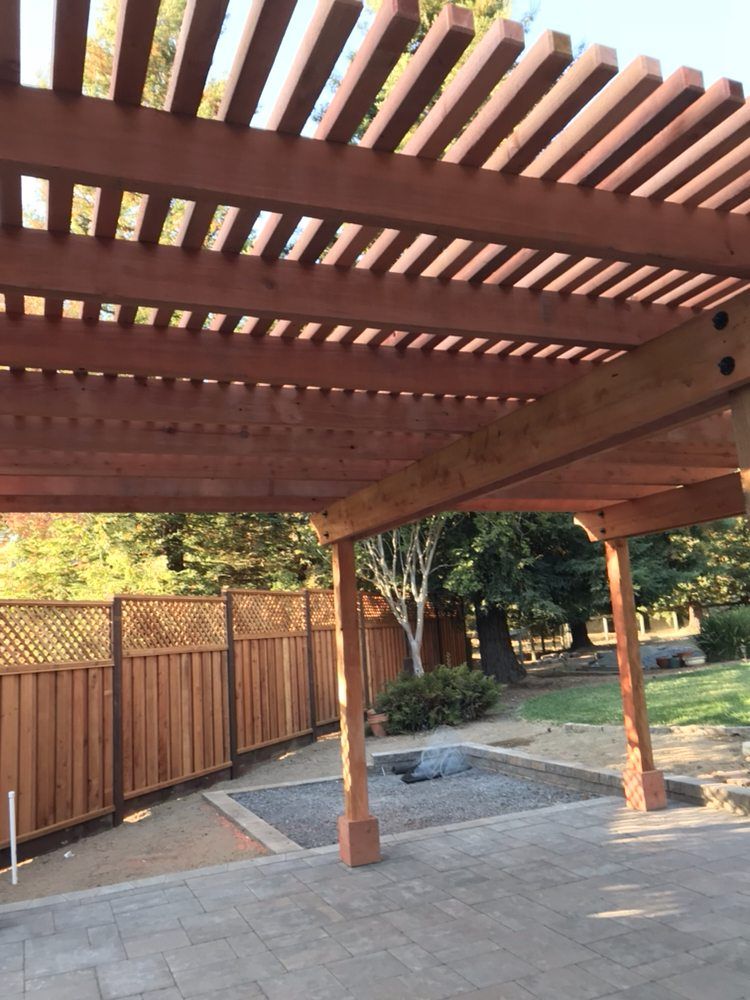 Wooden Pergola — Windsor, CA — Century Fencing Company