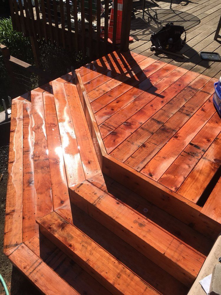 Short Deck Stairs — Windsor, CA — Century Fencing Company