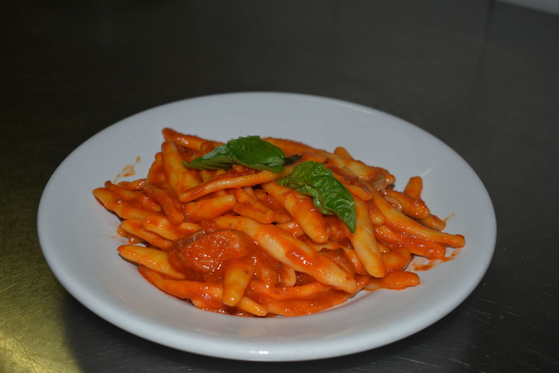 pasta with fresh sauce