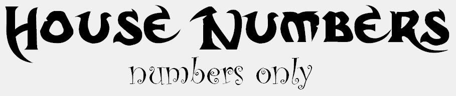 house number only heading