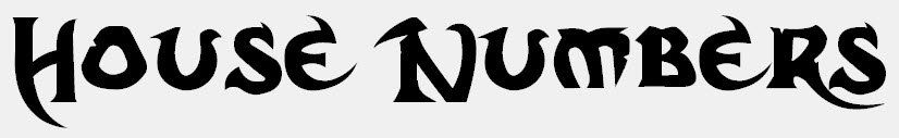 House number header