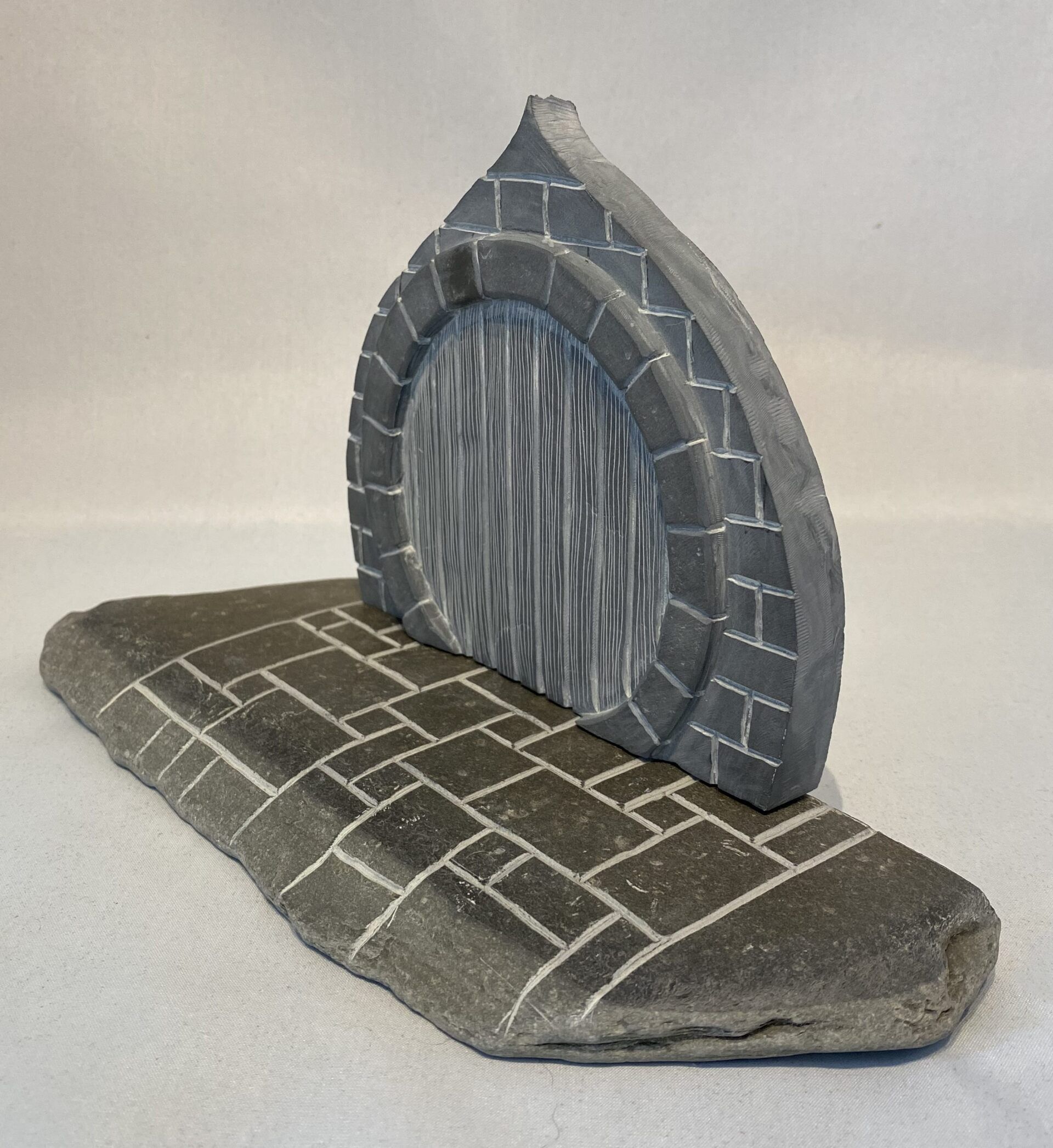 slate fairy door