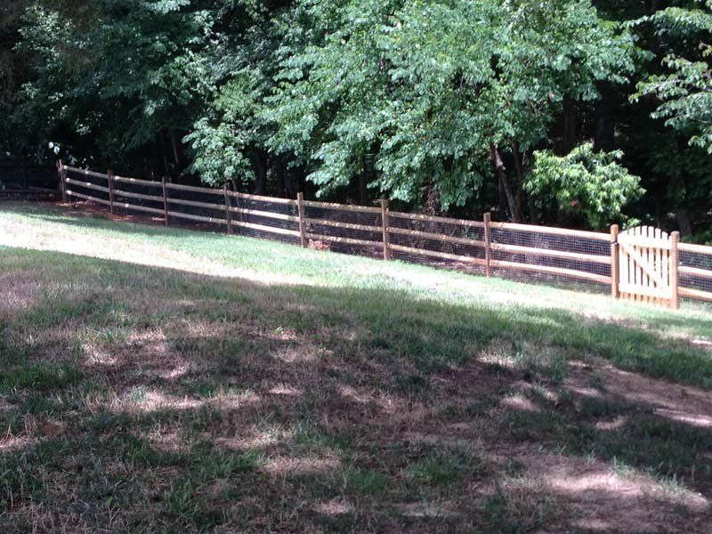 Three Rail Fence with a Gate