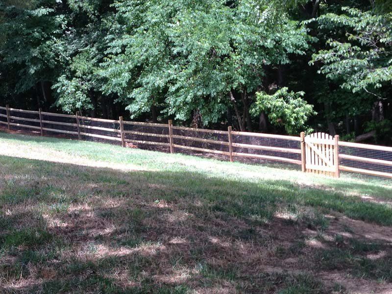 Wooden Three Rail Fence