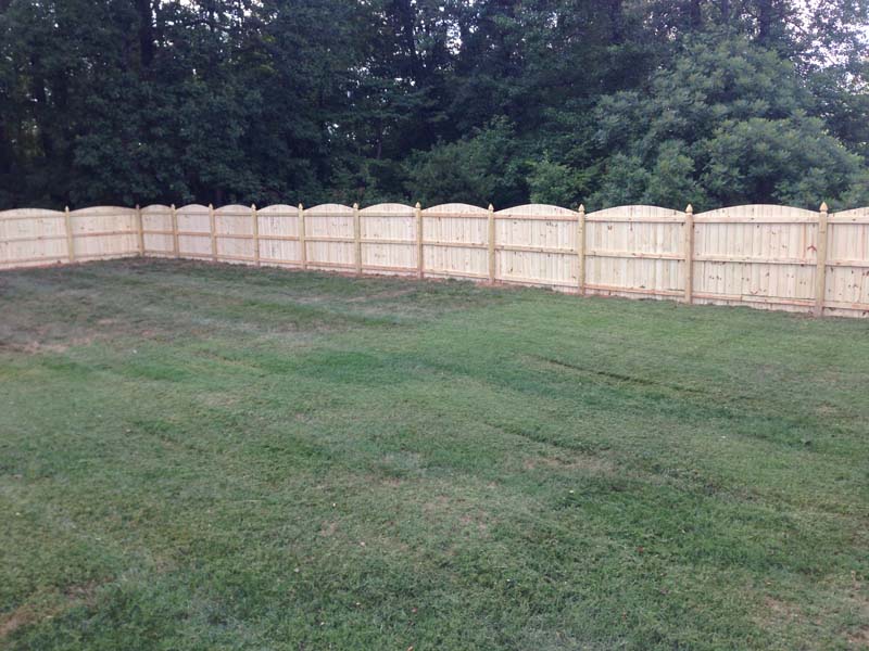 Wooden Arched Fence Panels