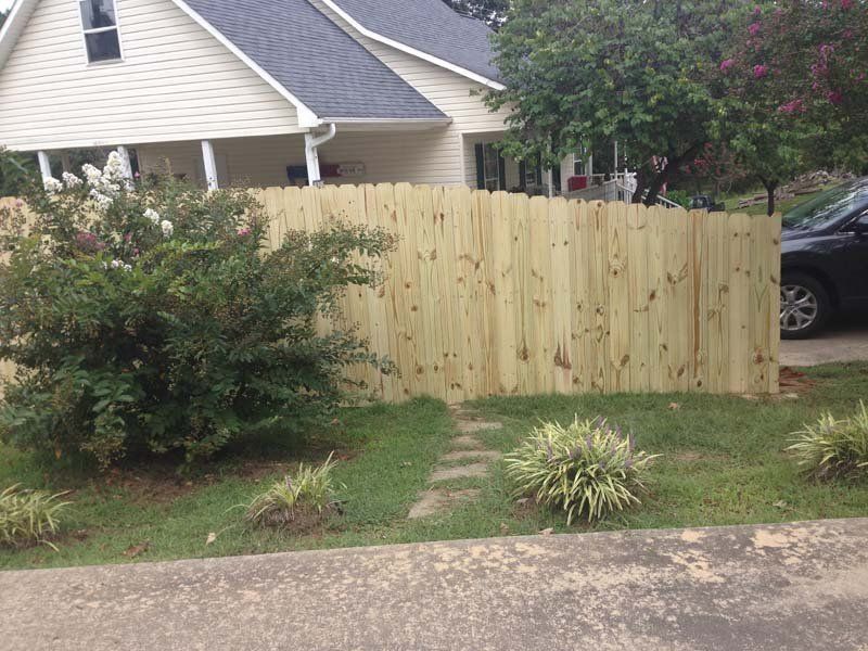 Custom Wood Fence Installation