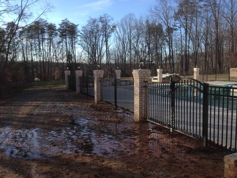 Residential Iron Fence