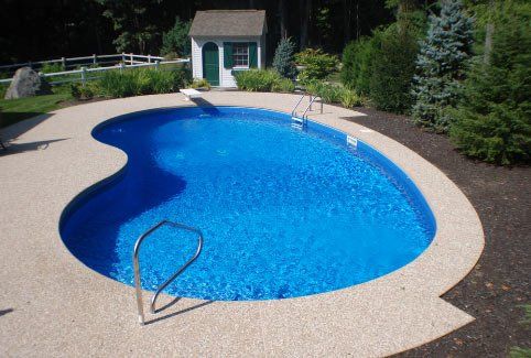 Salt/Chlorine Generator Installation — Heart Shaped Pool in Newbury, MA